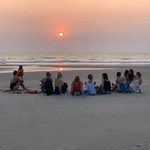 @instagram: Sunset ✨ #mandrem #goa #india #sunset #yoga #yinyoga
