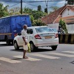 calangute india goa traffic trees road