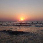 vagator goa beach sunset