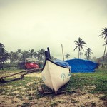 @instagram: #fishingboats #majorda #goal #monsoonrains #travels #india