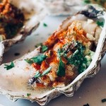 @instagram: Grilled oysters with parsley, garlic , butter  and paprika ..serving now#goa #bar #morjim #restaurant