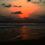 @instagram: Benaulim Sunset  #sunsets #sea #benaulim #evening #running #skies #summer #goa