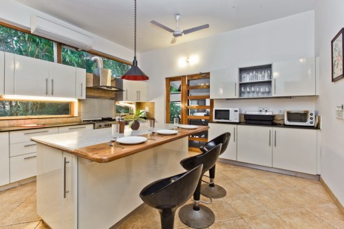 Modern kitchen with Oven, Microwave, Toaster & etc