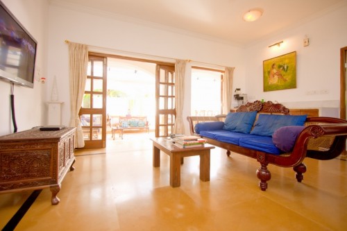 Comfortable living room with TV