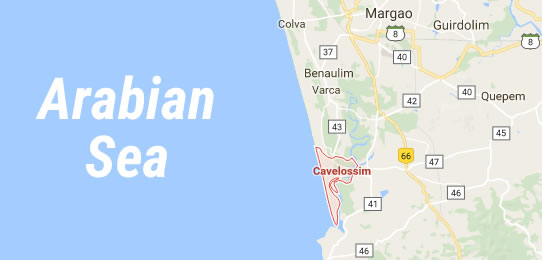 Cavelossim beach on the Map