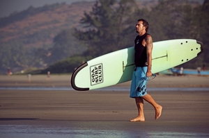 Surfing in Goa