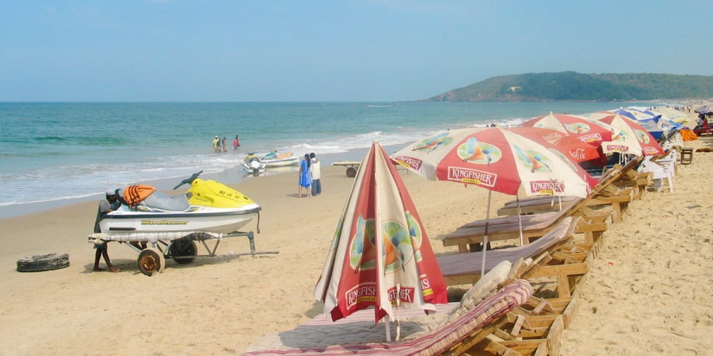 Calangute Beach in Goa