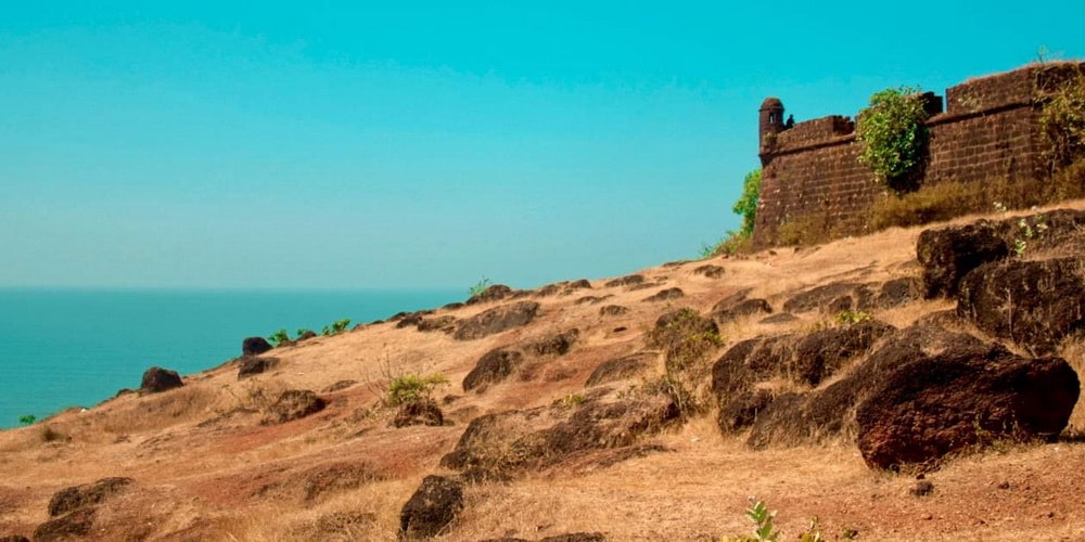 Chapora Fort in North Goa on Chapora River