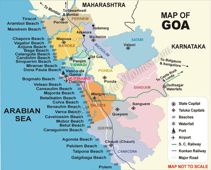 Map of Goa