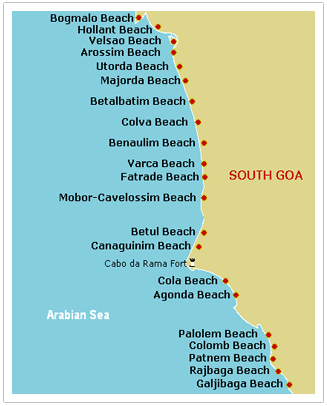 Map of Goa